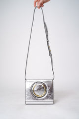 Alexis Bittar The Hunter Convertible Ring Crossbody Bag in Silver Vancouver. Shop Online or in Store.