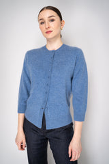 Dorothee Schumacher Fluffy Knit Cardigan in Blue