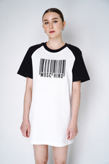 Moschino Organic Cotton Barcode Interlock Dress