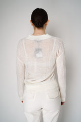 Lorena Antoniazzi Sequined Knitted Pullover in Off-White Vancouver. Shop Online or in Store.