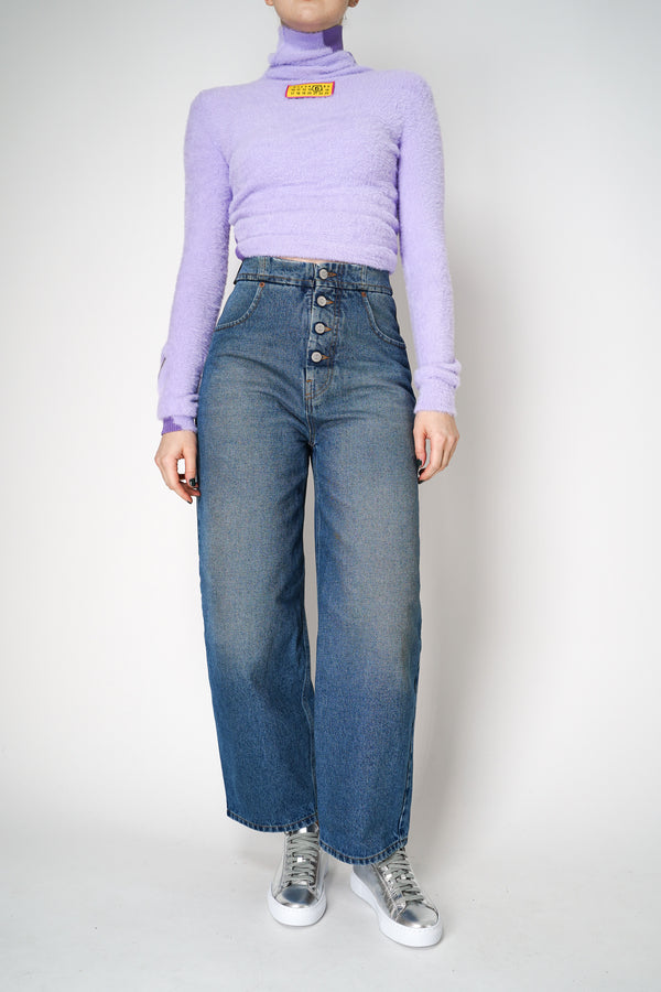 MM6 Trouser Fit 5-Pocket Jeans in Light Blue
