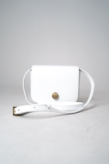 Fabiana Filippi Eclissi Leather Mini Messenger Bag in White Vancouver. Shop Online or in Store. 