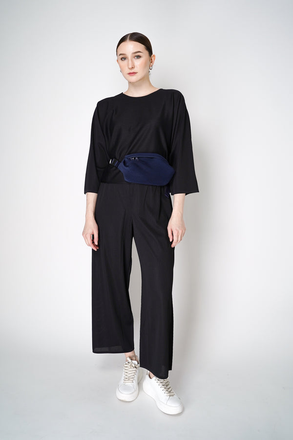 Pleats Please Issey Miyake A-Poc Form Pants in Black