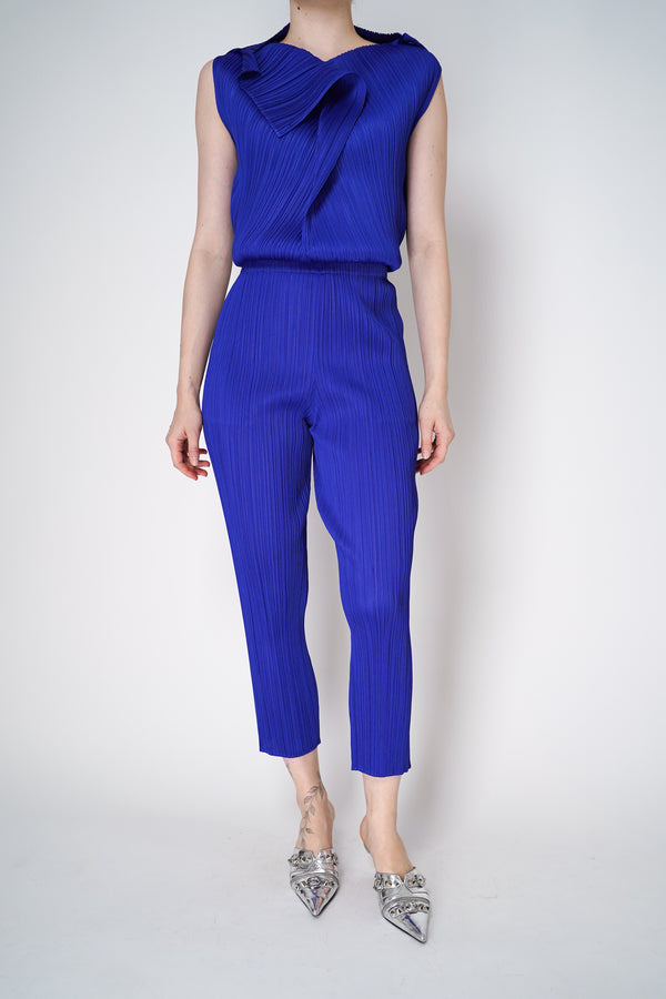 Pleats Please Issey Miyake Monthly Colors: July Pants in Royal Blue