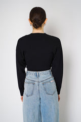 Moschino Jeans Black Knitted Viscose Top