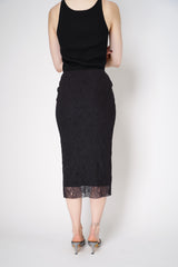 Philosophy di Lorenzo Serafini Lace Midi Skirt in Black