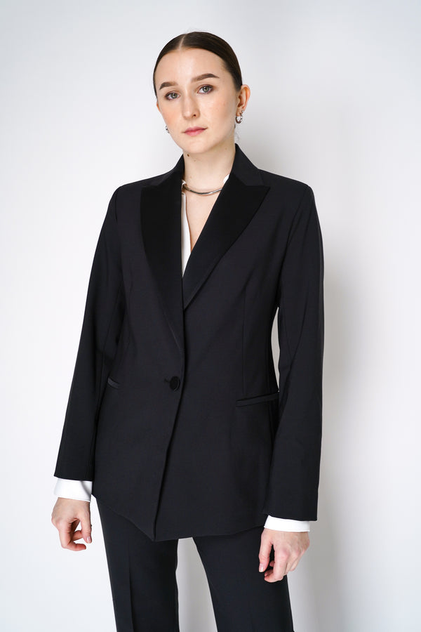 Antonelli Ginevra Single Breasted Blazer in Black