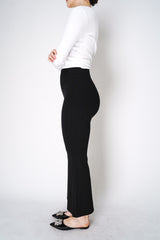 Annette Gortz Flared Ribbed Knit Pants in Black