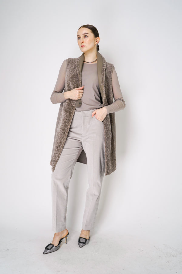 Lorena Antoniazzi  Corduroy Trousers in Taupe