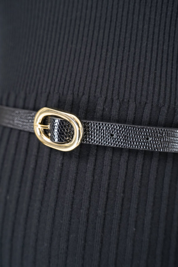 Fabiana Filippi Mini Calfskin Belt in Black