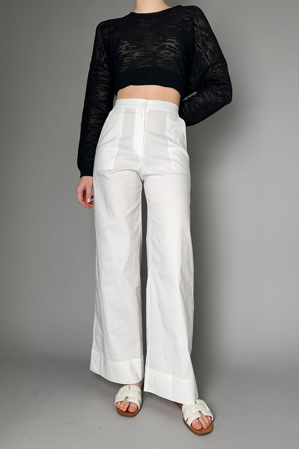 Asceno Striped wide-leg silk pants Outfit for Womenoutfits for purchase on  Stylaholic