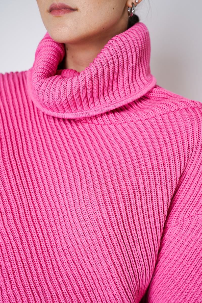 Philosophy di Lorenzo Serafini Chunky Knit Oversized Sweater in Pink