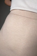 D. Exterior Reversible Knit Pencil Skirt in Latte and Honey