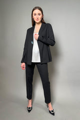 Antonelli Firenze Sharon Linen Blend Trousers in Black