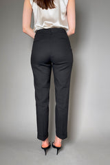 Antonelli Firenze Sharon Linen Blend Trousers in Black