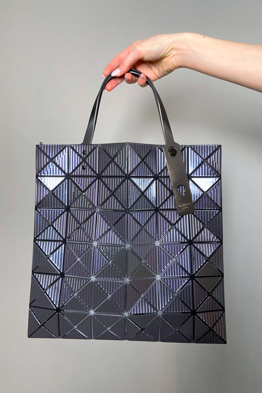 Bao Bao Issey Miyake Streak Tote Bag in Charcoal Grey – Ashia