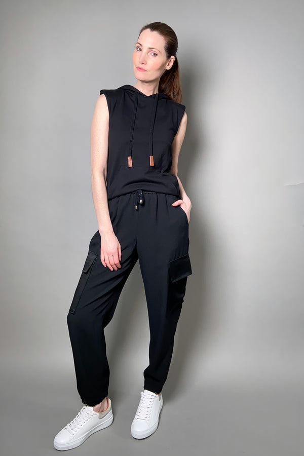 Lorena Antoniazzi Crepe Cargo Jogger Pants