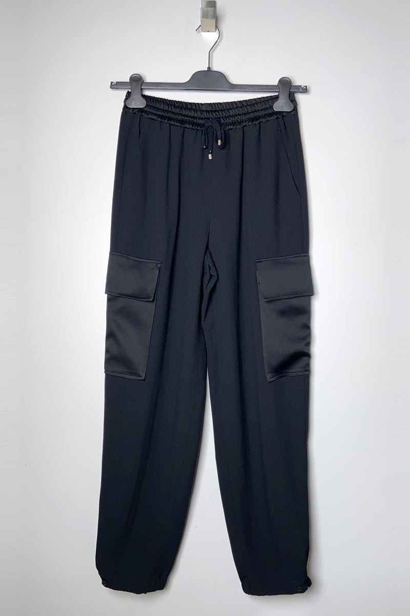 Lorena Antoniazzi Crepe Cargo Jogger Pants