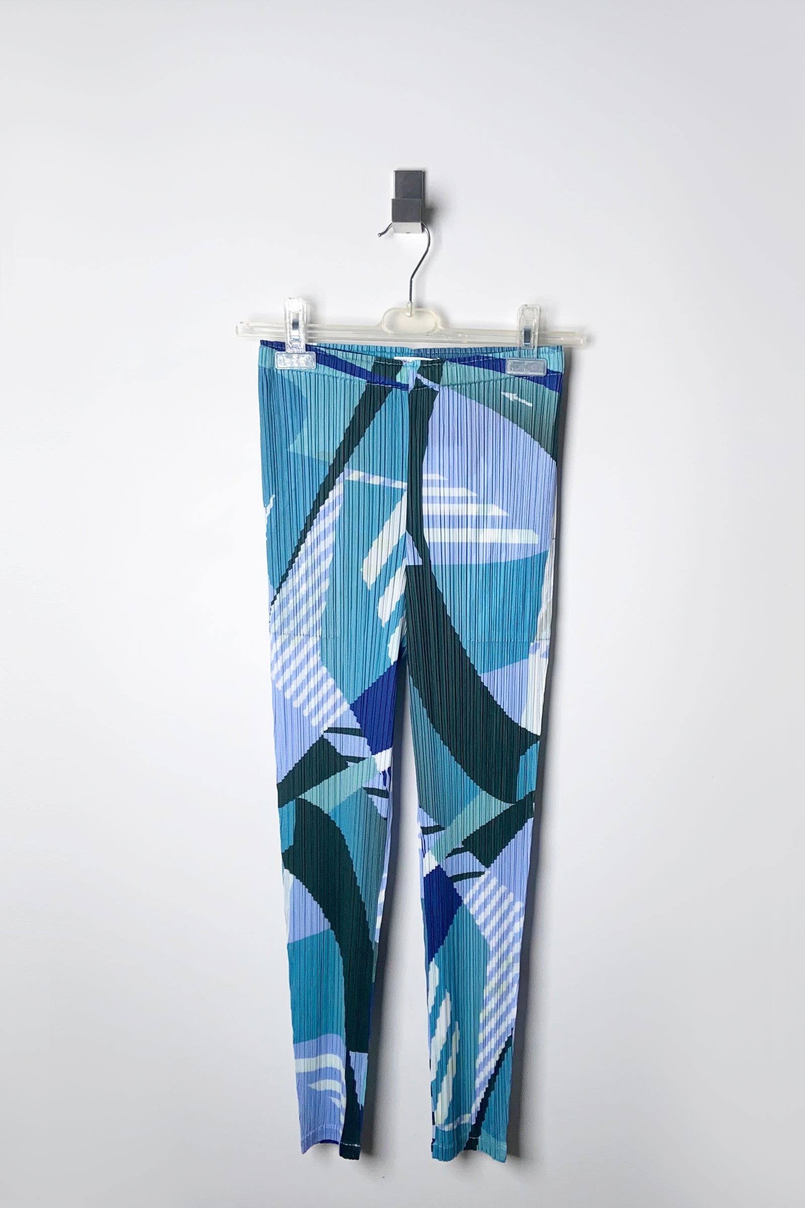 Pleats Please Issey Miyake Freeway Pants in Light Blue and Green – Ashia  Mode