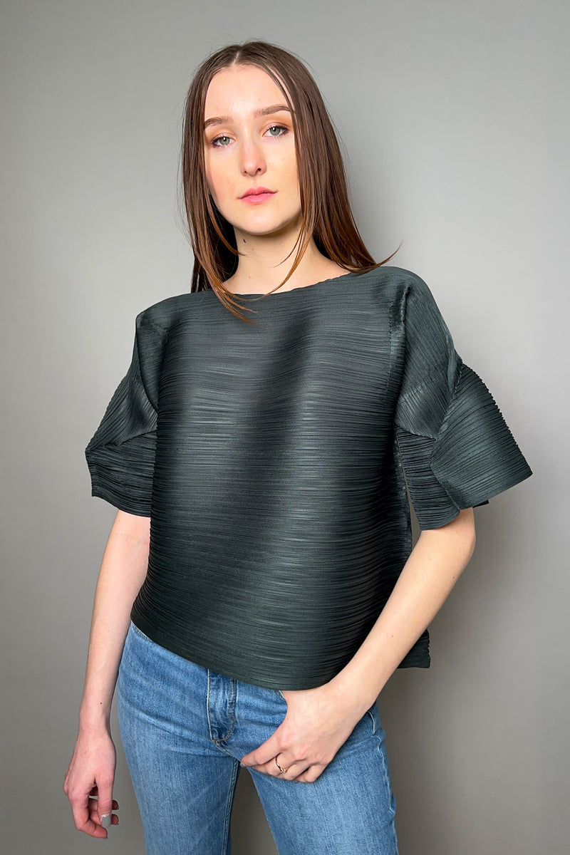 Pleats Please Issey Miyake Tour Top in Charcoal – Ashia Mode Clothing